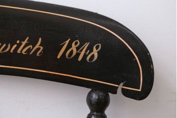 アンティーク家具　アンティーク　おしゃれで小ぶりなトールペイントチェア(2)