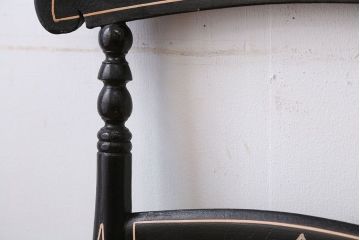 アンティーク家具　アンティーク　おしゃれで小ぶりなトールペイントチェア(2)