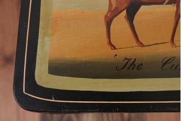 アンティーク家具　アンティーク　おしゃれで小ぶりなトールペイントチェア(2)