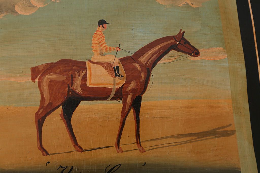 アンティーク家具　アンティーク　おしゃれで小ぶりなトールペイントチェア(2)