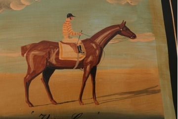 アンティーク家具　アンティーク　おしゃれで小ぶりなトールペイントチェア(2)