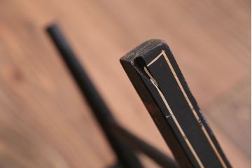 アンティーク家具　アンティーク　おしゃれで小ぶりなトールペイントチェア(2)