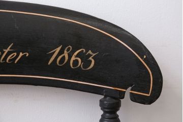 アンティーク家具　アンティーク　おしゃれで小ぶりなトールペイントチェア(3)