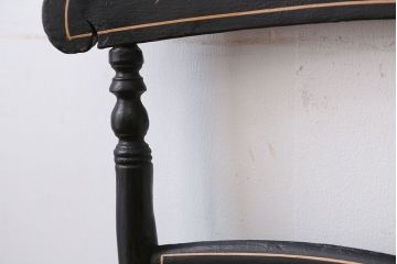 アンティーク家具　アンティーク　おしゃれで小ぶりなトールペイントチェア(3)