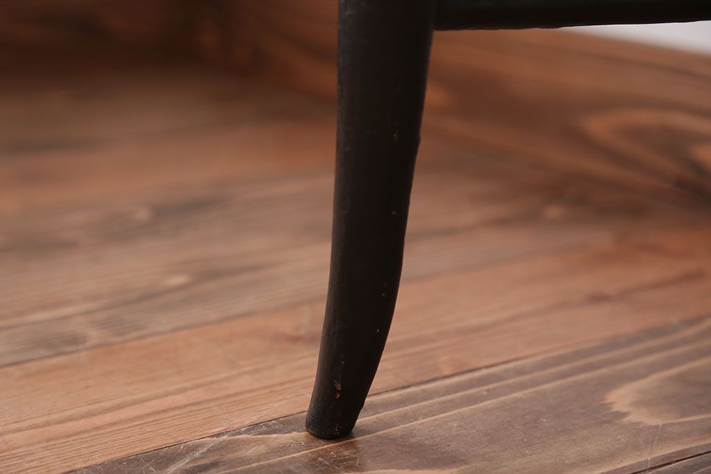 アンティーク家具　アンティーク　おしゃれで小ぶりなトールペイントチェア(3)