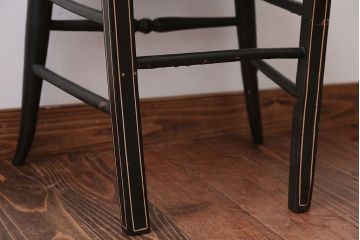 アンティーク家具　アンティーク　おしゃれで小ぶりなトールペイントチェア(3)