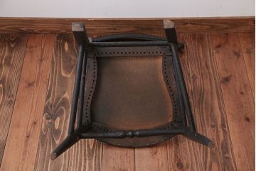 アンティーク家具　アンティーク　おしゃれで小ぶりなトールペイントチェア(3)