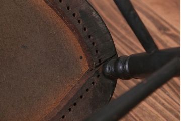 アンティーク家具　アンティーク　おしゃれで小ぶりなトールペイントチェア(3)