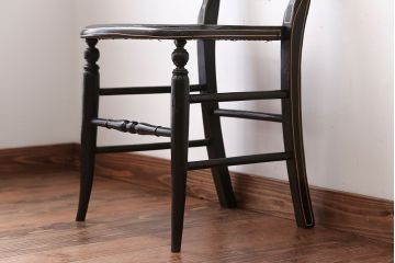 アンティーク家具　アンティーク　おしゃれで小ぶりなトールペイントチェア(4)