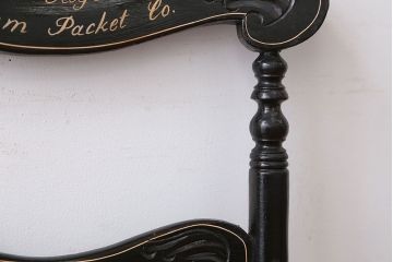 アンティーク家具　アンティーク　おしゃれで小ぶりなトールペイントチェア(4)