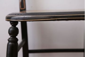 アンティーク家具　アンティーク　おしゃれで小ぶりなトールペイントチェア(4)