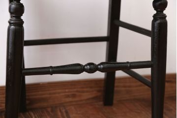 アンティーク家具　アンティーク　おしゃれで小ぶりなトールペイントチェア(4)