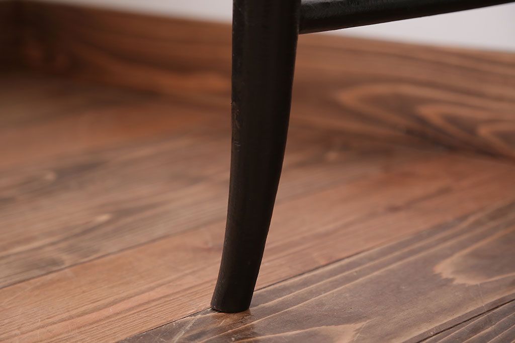 アンティーク家具　アンティーク　おしゃれで小ぶりなトールペイントチェア(4)