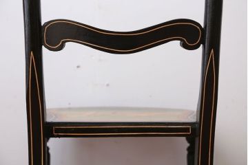 アンティーク家具　アンティーク　おしゃれで小ぶりなトールペイントチェア(4)