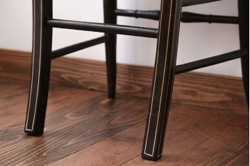 アンティーク家具　アンティーク　おしゃれで小ぶりなトールペイントチェア(4)