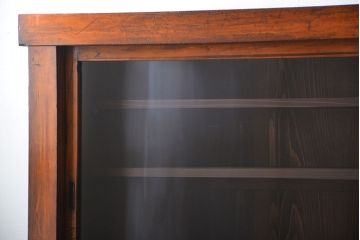 アンティーク家具　古民具・骨董　前面檜材のアンティーク重ね収納棚(水屋箪笥)