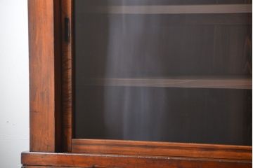 アンティーク家具　古民具・骨董　前面檜材のアンティーク重ね収納棚(水屋箪笥)