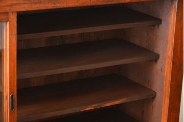 アンティーク家具　古民具・骨董　前面檜材のアンティーク重ね収納棚(水屋箪笥)