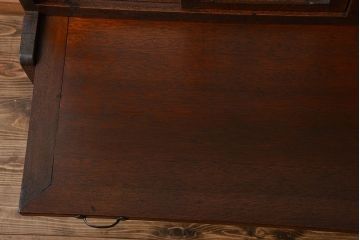 アンティーク家具　和製アンティーク　古いナラ材の上質な食器棚(カップボード)