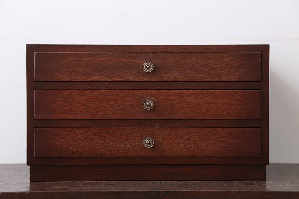 レトロ家具　和製アンティーク　レトロでかわいい横型小引き出し