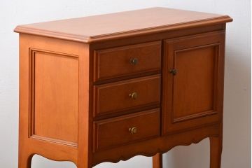 中古　カリモク　引き出し・戸棚付きコンソールテーブル