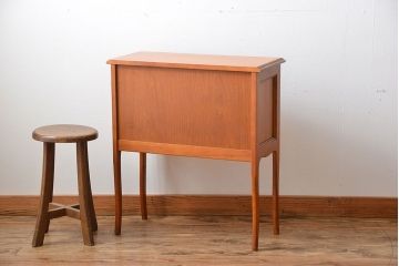 中古　カリモク　引き出し・戸棚付きコンソールテーブル