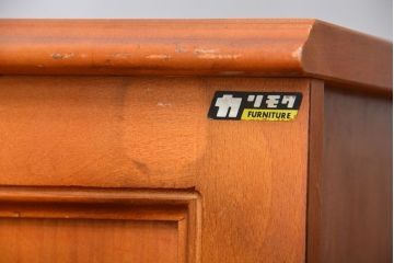 中古　カリモク　引き出し・戸棚付きコンソールテーブル