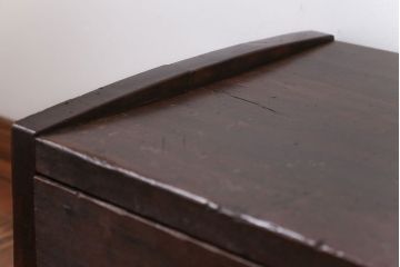 アンティーク家具　 和製アンティーク　引き出し2杯付き!古い木製のシンプルな文机