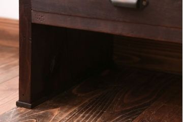 アンティーク家具　 和製アンティーク　引き出し2杯付き!古い木製のシンプルな文机