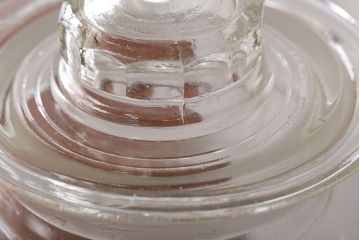 アンティーク雑貨　昭和レトロ　古いアンティークガラス瓶(ビン)2個セット