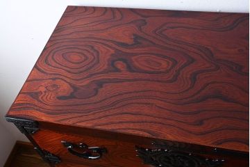 中古 伝統民芸家具 岩谷堂　美品　2段重ね衣装箪笥