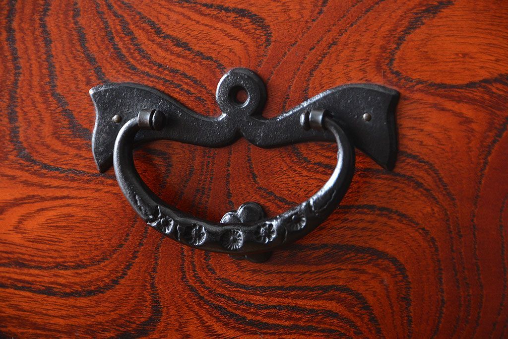 中古 伝統民芸家具 岩谷堂　美品　2段重ね衣装箪笥