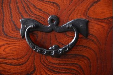 中古 伝統民芸家具 岩谷堂　美品　2段重ね衣装箪笥