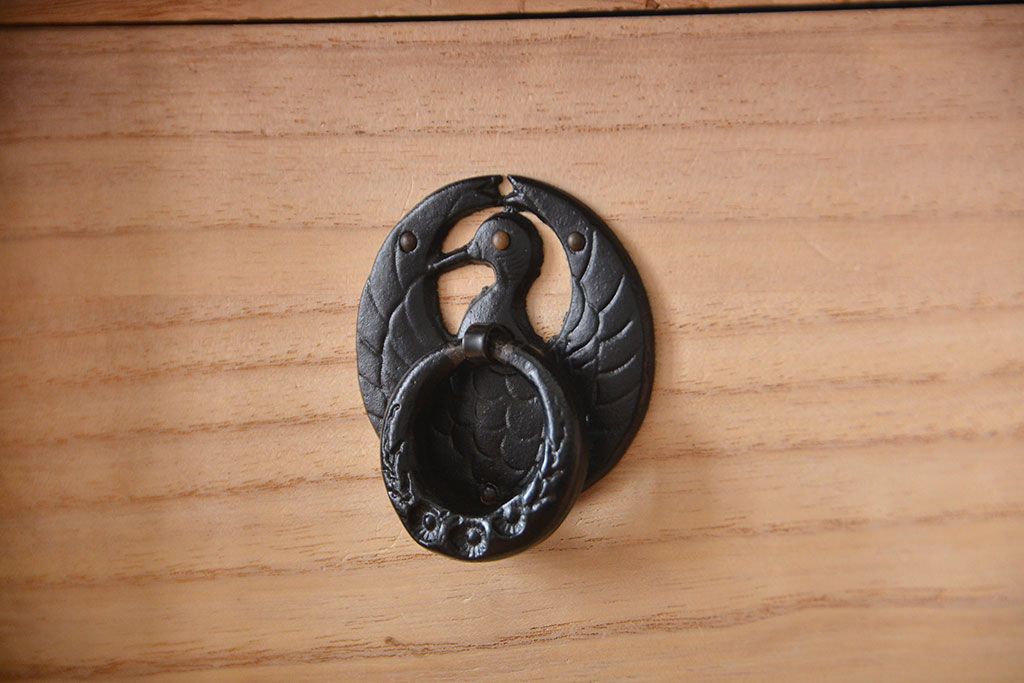 中古 伝統民芸家具 岩谷堂　美品　2段重ね衣装箪笥