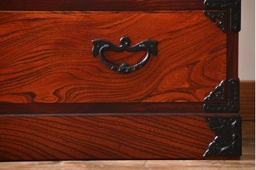 中古 伝統民芸家具 岩谷堂　美品　2段重ね衣装箪笥