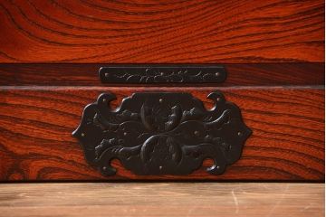 中古 伝統民芸家具 岩谷堂　美品　2段重ね衣装箪笥