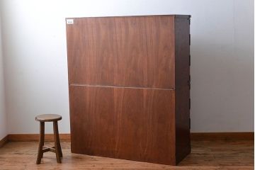 中古 伝統民芸家具 岩谷堂　美品　2段重ね衣装箪笥