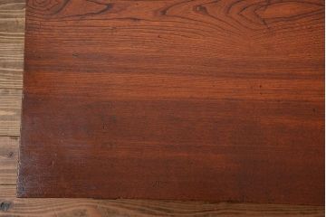 アンティーク家具　和製アンティーク　古い木製のシンプルな座卓(1)