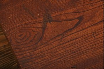 アンティーク家具　和製アンティーク　古い木製のシンプルな座卓(1)