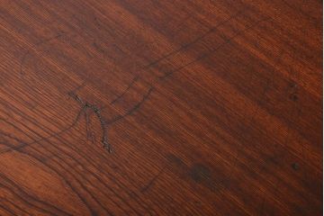 アンティーク家具　和製アンティーク　古い木製のシンプルな座卓(1)