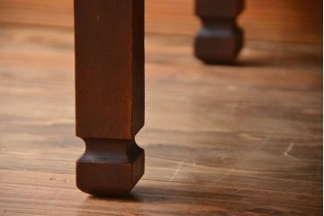 アンティーク家具　和製アンティーク　古い木製のシンプルな座卓(1)