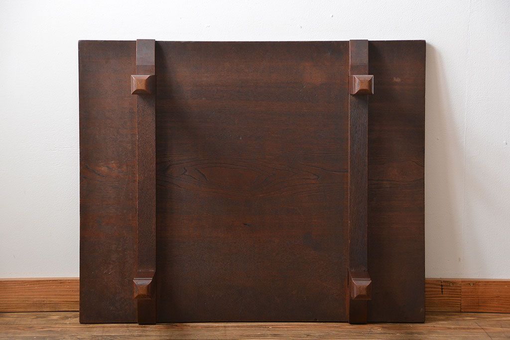 アンティーク家具　和製アンティーク　古い木製のシンプルな座卓(1)