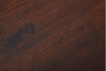 アンティーク家具　和製アンティーク　古い木製のシンプルな座卓(2)