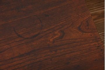 アンティーク家具　和製アンティーク　古い木製のシンプルな座卓(2)