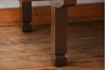 アンティーク家具　和製アンティーク　古い木製のシンプルな座卓(2)