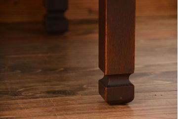 アンティーク家具　和製アンティーク　古い木製のシンプルな座卓(2)