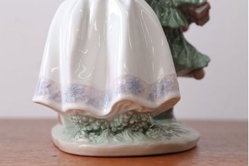 アンティーク雑貨 美品・リヤドロ(LLADRO)クリスマスツリーを飾ろう・箱付き(定価約15万円)