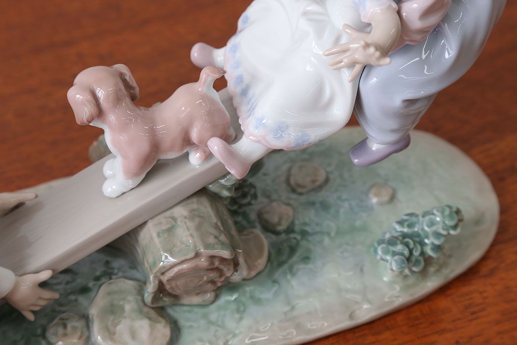 希少◆LLADRO/リヤドロ◆ 『シーソー/Seesaw』 陶器の置物◇ 希少◇LLADRO/リヤドロ◇ 『シーソー/Seesaw』 陶器の置物