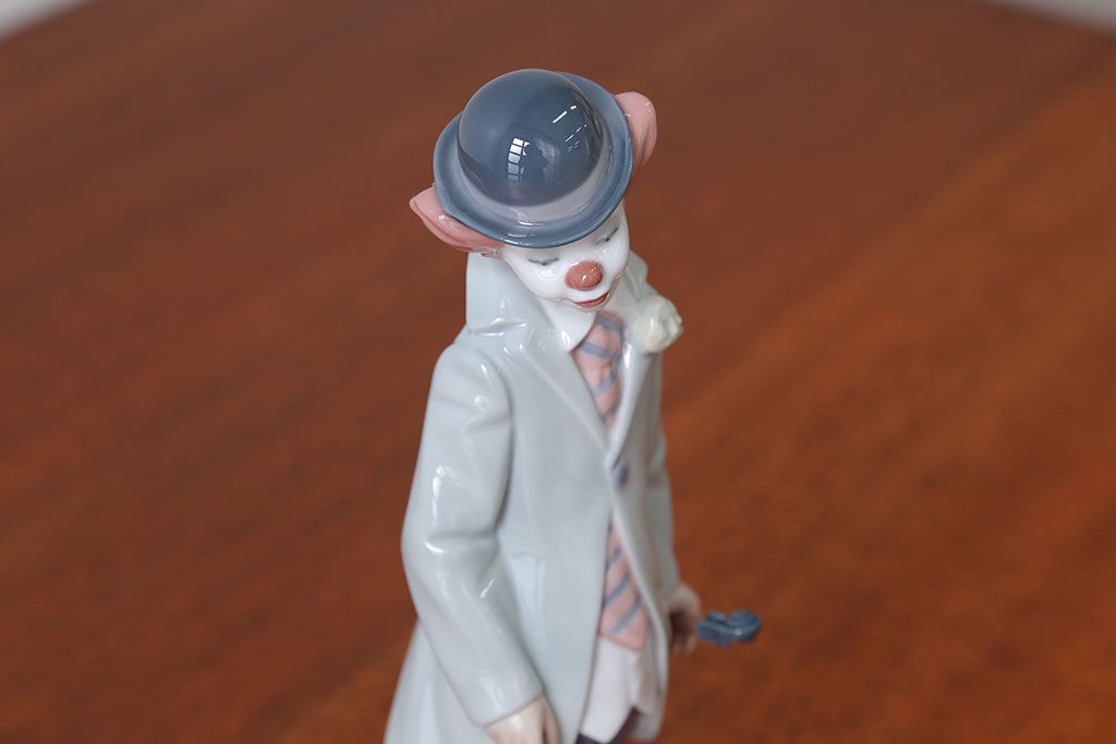 アンティーク雑貨　美品・リヤドロ(LLADRO)少年ピエロ(ヴァイオリン)・箱付き