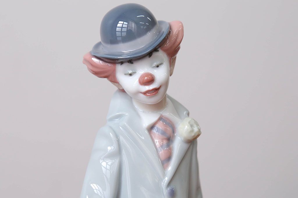 アンティーク雑貨　美品・リヤドロ(LLADRO)少年ピエロ(ヴァイオリン)・箱付き